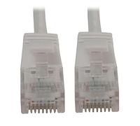 Tripp Lite Cat6a 10G Ethernet Cable, Snagless Molded Slim UTP Network Patch Cable (RJ45 M/M), White, 6 inches / 15.2 Centimeters, Manufacturer's Warranty (N261-S6N-WH)