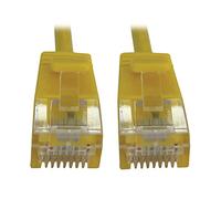 Tripp Lite Cat6a 10G Ethernet Cable, Snagless Molded Slim UTP Network Patch Cable (RJ45 M/M), Yellow, 3 Feet / 0.9 Meters, Manufacturer's Warranty (N261-S03-YW)
