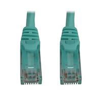 Tripp Lite Cat6a 10G Ethernet Cable, Snagless Molded UTP Network Patch Cable (RJ45 M/M), Aqua, 6 inches / 15.2 Centimeters, Manufacturer's Warranty (N261-06N-AQ)