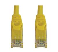 Tripp Lite Cat6a 10G Ethernet Cable, Snagless Molded UTP Network Patch Cable (RJ45 M/M), Yellow, 100 Feet / 0.3 Meters, Manufacturer's Warranty (N261-100-YW)