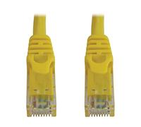 Tripp Lite Cat6a 10G Ethernet Cable, Snagless Molded UTP Network Patch Cable (RJ45 M/M), Yellow, 2 Feet / 0.6 Meters, Manufacturer's Warranty (N261-002-YW)
