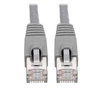 Tripp Lite Cat6a Ethernet Cable (M/M), Shielded Cat6a Cable, STP Network Patch Cable, 10 Gbps, PoE, Gray, 5 ft. (N262-005-GY)