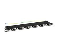 Tripp Lite Cat6a Patch Panel 24-Port High-Density Shielded Dual IDC 0.5URM (N252A-024-HUSHK)