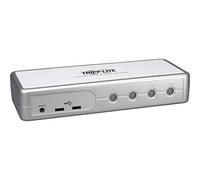 Tripp Lite Compact KVM Switch 4-Port DVI / USB w/ Audio & Cables (B004-DUA4-K-R)