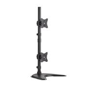 Tripp Lite DDR1527SDC Dual Vertical Flat-Screen Desk Stand/Clamp Mount, 15 in. to 27 in. Flat-Screen Displays