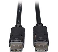 Tripp Lite DisplayPort Cable with Latches (M/M), DP to DP, 4K x 2K, 1-ft. (P580-001), Black