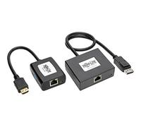 Tripp Lite DisplayPort to HDMI over Cat5/6 Active Extender Kit, Pigtail-Style Transmitter & Receiver, Video/Audio, 1080/60p, Up to 150ft. (B150-1A1-HDMI),Black
