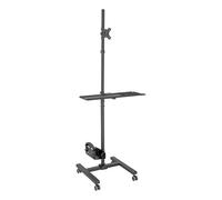 Tripp Lite DMCS1732S Mobile Workstation with Monitor Mount - For 17" to 32" Displays, Height Adjustable