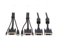 Tripp Lite Dual DVI KVM Cable Kit 3 in 1 DVI USB 3.5mm Audio 3xM/6ft (P784-006-DV)