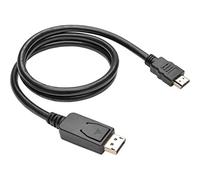 Tripp Lite Eaton DisplayPort to HDMI Adapter Cable, DP with Latches to HDMI (M/M), UHD 4K x 2K/1080p, 3 ft. (P582-003-V2)