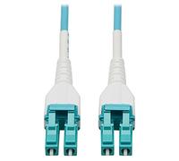 Tripp Lite Fiber Optic Cable 100 GbE, 246 feet / 75 Meter, Multimode Fiber, Duplex 50/125 OM4 LC/LC, LSZH, Armored Aqua (N821-75M-AQ-AR)