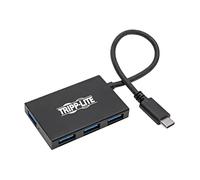 Tripp Lite Gen 1 USB-C Hub, Portable USB-C to USB-A Splitter for Charging and Data Transfer, Thunderbolt 3, 5 Gbps, 1.5 A, Aluminum (U460-004-4A-Al)
