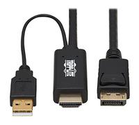 Tripp Lite HDMI to DisplayPort Adapter Cable Active 4K USB Power M/M 1M (P567-01M)