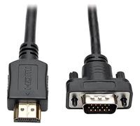 Tripp Lite HDMI to VGA + Audio Adapter Converter Cable Active Low Profile HD15 M/M 1080p @ 60Hz 15ft 15' (P566-015-VGA)
