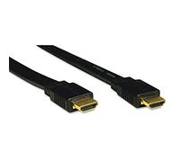 Tripp Lite High Speed HDMI Flat Cable, Ultra HD 4K x 2K, Digital Video with Audio (M/M), Black, 3-ft. (P568-003-FL)