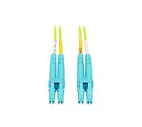 Tripp Lite LC to LC Multimode Duplex Fiber Optics Patch Cable, 100Gb, 50/125, OM5, LC/LC Male, 15 Meter (N820-15M-OM5)