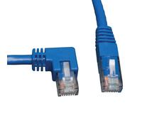 Tripp Lite Left-Angle Cat6 Gig Molded UTP Cable, RJ45 Left-Angle M to RJ45 M, Blue, 3.05 m (N204-010-BL-LA)
