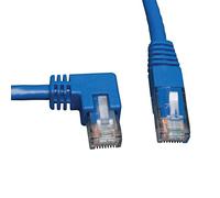Tripp Lite Left-Angle Cat6 Gig Molded UTP Cable, RJ45 Left-Angle M to RJ45 M, Blue, 3.05 m (N204-010-BL-LA)