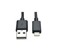 Tripp Lite Lightning to USB Sync / Charge iPhone iPod iPad Black 25.4 cm (M100-10N-BK)