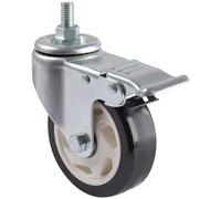 Tripp Lite Locking Caster Kit for Rolling TV/Monitor Carts - Heavy Duty, Swivel, 4 in. Diameter, 4 Casters