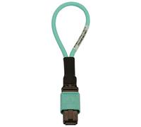 Tripp Lite Loopback Fiber Optic Tester, Multimode 50/125 OM3, 12F MTP/MPO, Female, 40 GbE QSFP+, LSZH Aqua Jacket (N844B-LOOP-12F)