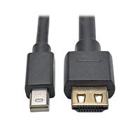 Tripp Lite Mini DisplayPort 1.2a to HDMI 2.0 Active Adapter Cable with Gripping HDMI Plug 4K HDCP 2.2, 10' (P586-010-HD-V2A)