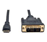 Tripp Lite Mini HDMI to DVI Cable, Digital Monitor Adapter Cable (Mini HDMI to DVI-D M/M) 6-ft. 6' (P566-006-MINI), Black