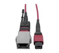 Tripp Lite MTP/MPO Parallel Optics Base-8 Migration Fiber Adapter OM4 Polarity A to B, 40/100 Gbe M/F 8" (N846-08N-A2B)