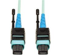 Tripp Lite MTP/MPO Patch Cable 100GBASE-SR10, CXP, 24 Fiber, 100GbE OM3 Plenum-rated - Aqua, 10M (33-ft.)(N846-10M-24-P)