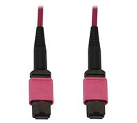 Tripp Lite Multimode Fiber Patch Cable, 50/125 OM4 MPO to MPO (F/F), 12 Fiber, Magenta, LSZH Jacket, 10 Meters / 32.8 Feet, Lifetime Limited Manufacturer's Warranty (N845B-10M-12-MG)