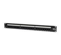 Tripp Lite N052-024 24-Port 1U Rack-Mount Cat5e 110 Patch Panel 568B RJ45 Ethernet TAA