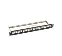 Tripp Lite N062-024-KJ-SH 24-Port 1U Rack-Mount Shielded Blank Keystone/Multimedia Patch Panel, RJ45 Ethernet, USB, HDMI, Cat5e/6