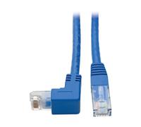 Tripp Lite N204-001-BL-DN Down-Angle Cat6 Gigabit Molded UTP Ethernet Cable (RJ45 Right-Angle Down M to RJ45 M), Blue, 1 ft. (0.31 m)