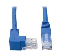 Tripp Lite N204-001-BL-UP Up-Angle Cat6 Gigabit Molded UTP Ethernet Cable (RJ45 Right-Angle Up M to RJ45 M), Blue, 1 ft. (0.31 m)