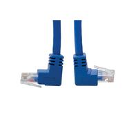Tripp Lite N204-005-BL-UD Up/Down-Angle Cat6 Gigabit Molded UTP Ethernet Cable (RJ45 Up-Angle M to RJ45 Down-Angle M), Blue, 5 ft. (1.52 m)