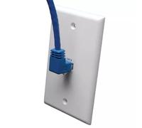 Tripp Lite N204-010-BL-UP Up-Angle Cat6 Gigabit Molded UTP Ethernet Cable (RJ45 Right-Angle Up M to RJ45 M) Blue 10 ft. (3.05 m)