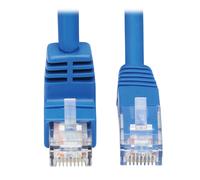 Tripp Lite N204-015-BL-DN Down-Angle Cat6 Gigabit Molded UTP Ethernet Cable (RJ45 Right-Angle Down M to RJ45 M), Blue, 15 ft. (4.57 m)