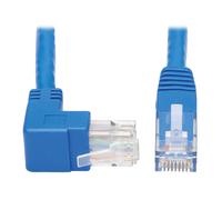Tripp Lite N204-015-BL-UP Up-Angle Cat6 Gigabit Molded UTP Ethernet Cable (RJ45 Right-Angle Up M to RJ45 M), Blue, 15 ft. (4.57 m)