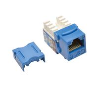 Tripp Lite N238-001-BL Cat6/Cat5e 110 Style Punch Down Keystone Jack - Blue, TAA
