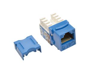 Tripp Lite N238-001-BL Cat6/Cat5e 110 Style Punch Down Keystone Jack - Blue, TAA