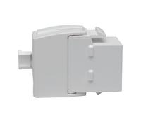 Tripp Lite RJ45 Keystone Jack, Cat6a/Cat6/Cat5e, RJ45 Connector, Shuttered, Dust Cap, No tools Required, PoE/PoE+ Compliant, TAA Compliant, White (N238-001-GY-TF)