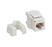 Tripp Lite N238-001-WH-6A Cat6a 110-Style Punchdown RJ45 Keystone Jack White TAA