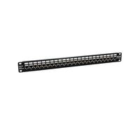 Tripp Lite N254-024-SH 24-Port 1U Rack-Mount STP Shielded Cat6 /Cat5 Feedthrough Patch Panel, RJ45 Ethernet, TAA