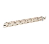 Tripp Lite N254-048-SH-6A 48-Port 1U Rack-Mount STP Shielded Cat6a Feedthrough Patch Panel, RJ45 Ethernet, TAA
