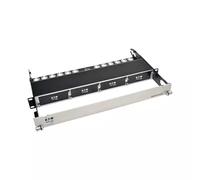 Tripp Lite N484-01U Copper/Fiber Enclosure for 4 High-Density Cassettes 1U Cat5 Cat5e Cat6 Rack mounting 1U Black Stainless steel Copper Fiber REACH