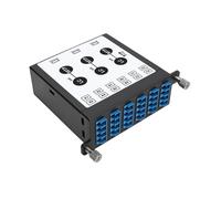 Tripp Lite N484-3M8L12S 40/100Gb Singlemode Fiber Breakout Cassette, 40Gb to 4 x 10Gb, 100Gb to 4 x 25Gb, (x3) 8-Fiber MTP/MPO (APC) to (x12) LC (UPC) Duplex 9/125, N484 Chassis