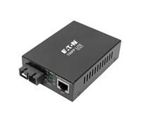 Tripp Lite N785-INT-PSCMM2 Gigabit Multimode Fiber to Ethernet Media Converter, POE+, International Power Cables, 10/100/1000 SC, 1310 nm, 2 km (1.2 mi.)