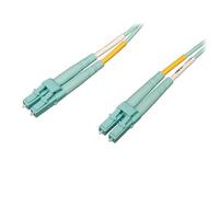 Tripp Lite N820-01M-OM4 10Gb/100Gb Duplex Multimode 50/125 OM4 LSZH Fiber Patch Cable (LC/LC) - Aqua 1M (3 ft.)