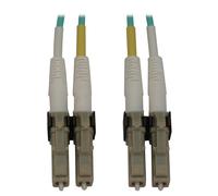 Tripp Lite N820X-10M 400G Multimode 50/125 OM3 Switchable Fiber Optic Cable (Duplex LC-PC M/M), LSZH, Aqua, 10 m (32.8 ft.)