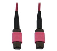 Tripp Lite N845B-03M-12-MG 100G Multimode 50/125 OM4 Fiber Optic Cable (12F MTP/MPO-PC F/F), LSZH, Magenta, 3 m (9.8 ft.)